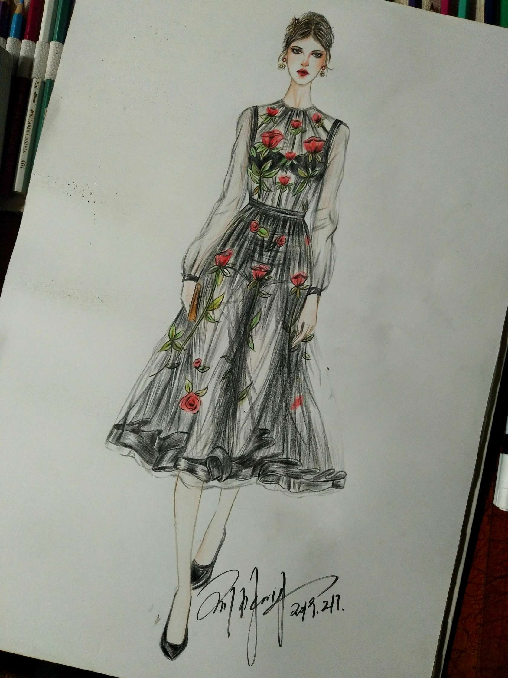 服装画-服装画/服装设计手稿 - 穿针引线服装论坛