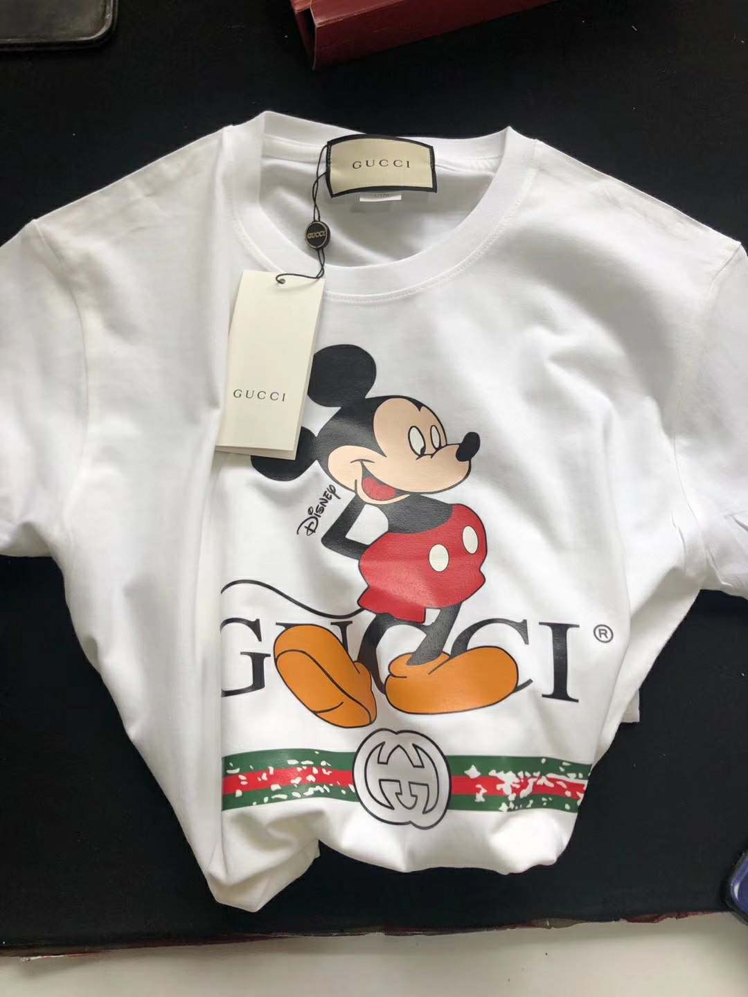 gucci古奇2020夏季新款迪士尼米老鼠情侣短袖t恤