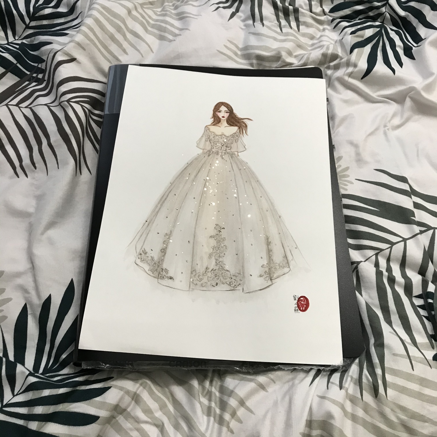 婚纱礼服手绘