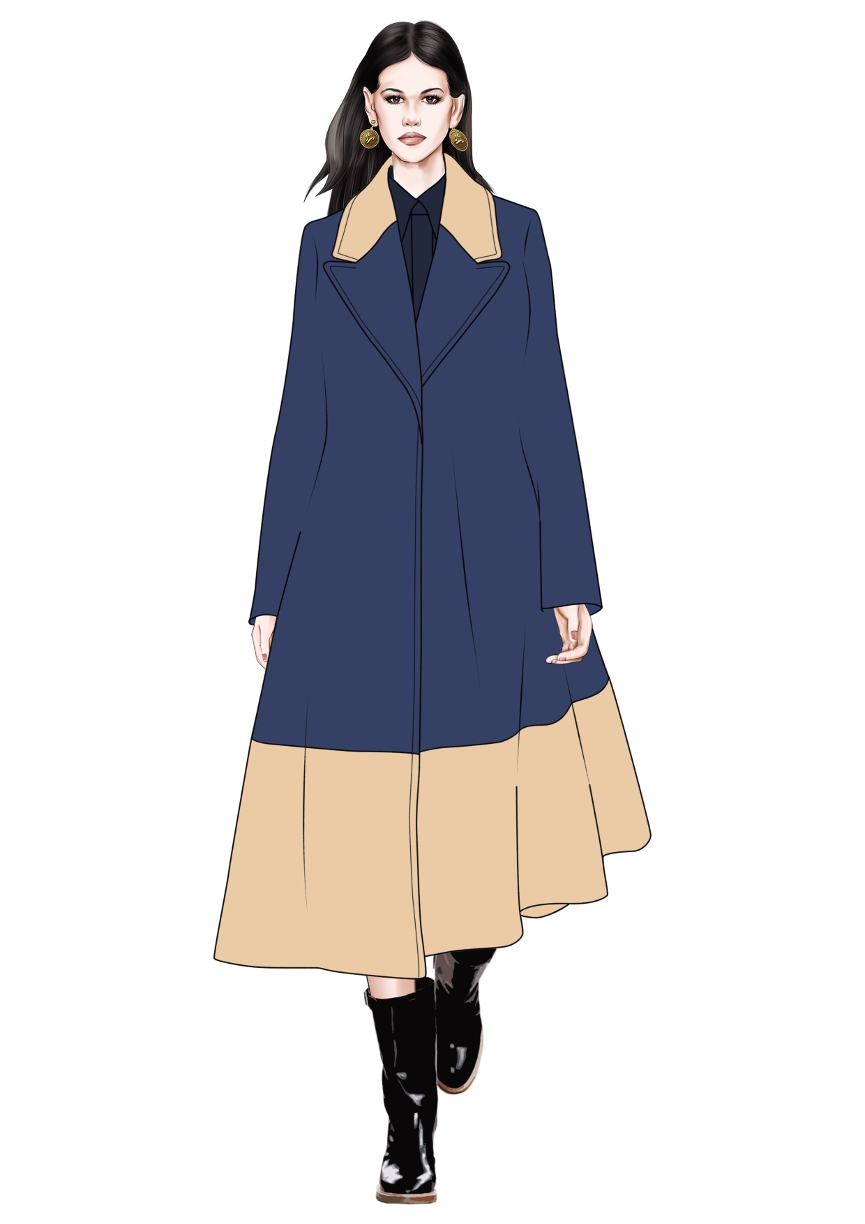 服装效果图-服装画/服装设计手稿 - 穿针引线服装论坛