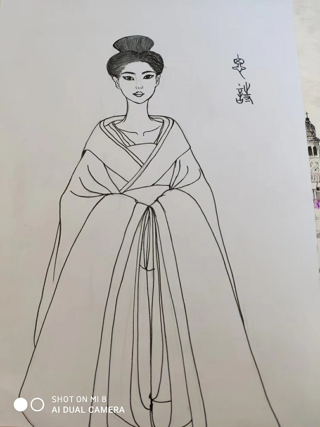 汉服设计-服装画/服装设计手稿 - 穿针引线服装论坛