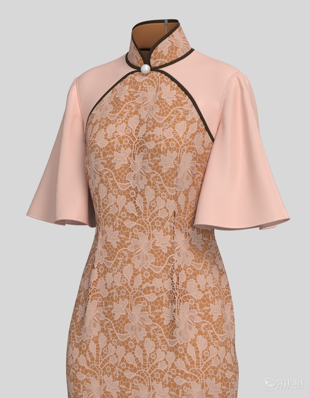 原创服装3d设计图一个旗袍版到底可以有多少种花样