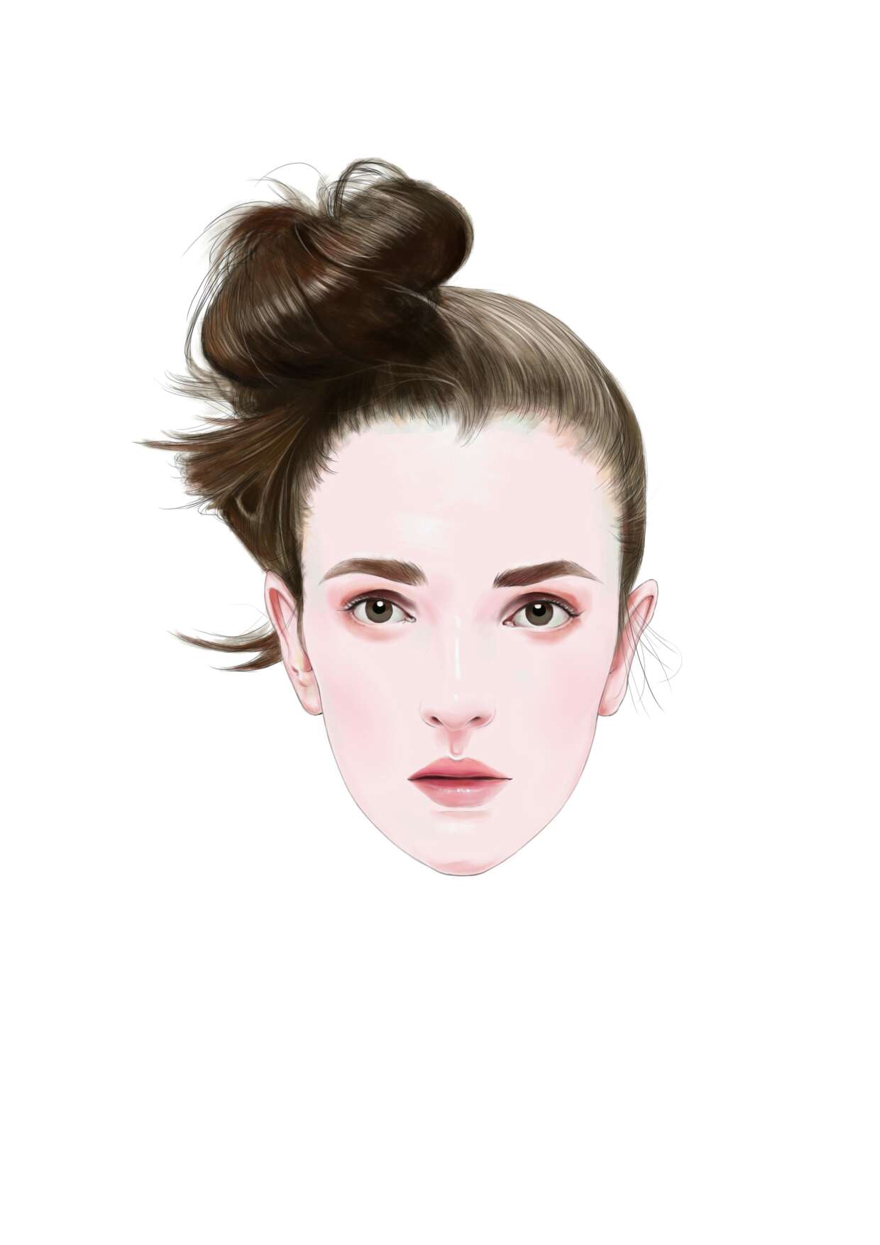 电脑绘时装画头像-服装画/服装设计手稿 - 穿针引线服装论坛