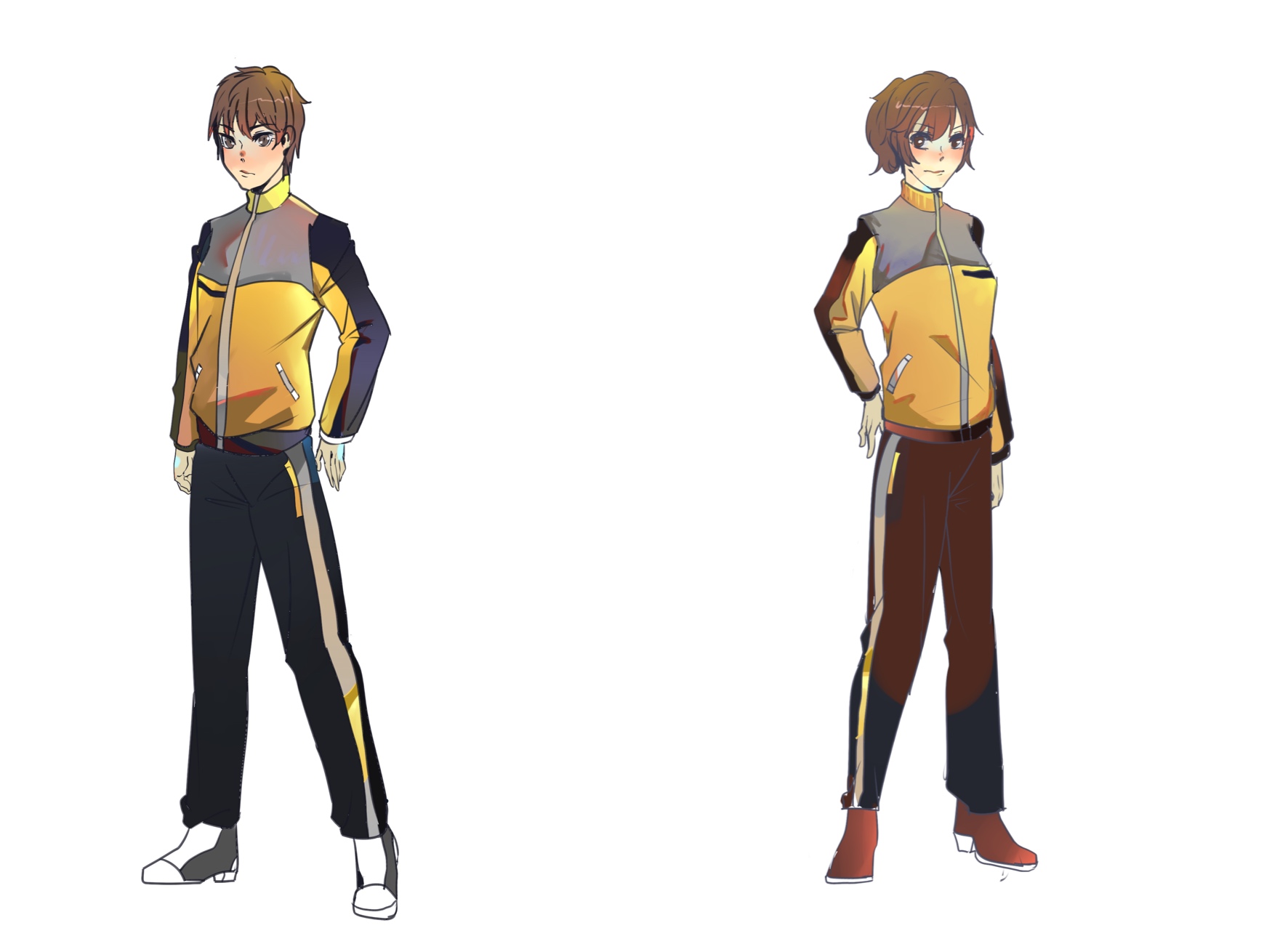 校服运动-服装画/服装设计手稿 - 穿针引线服装论坛