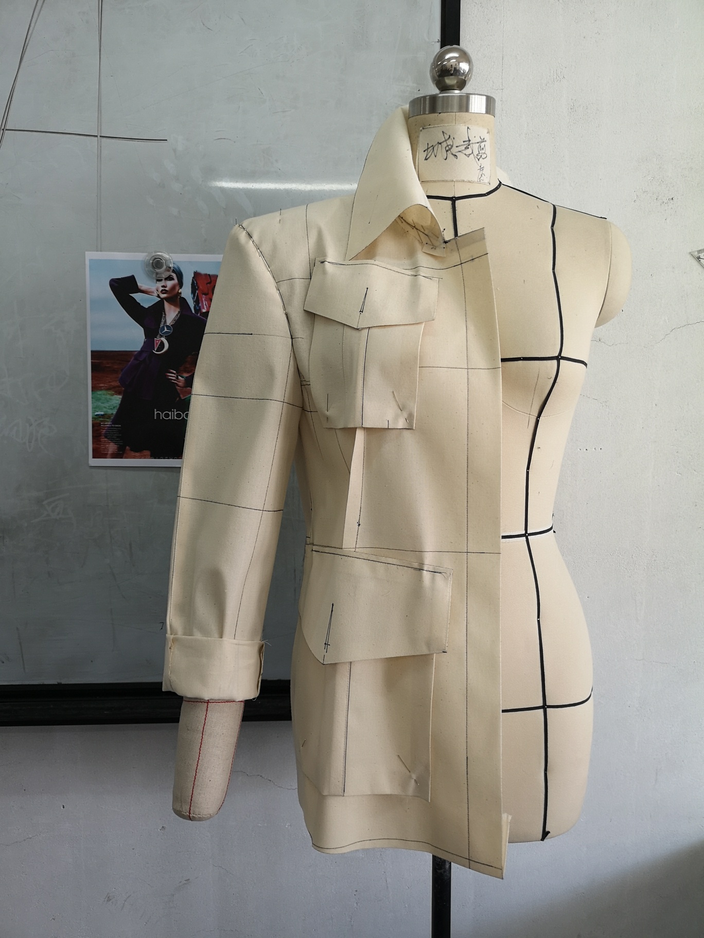 【女装纸样】立裁