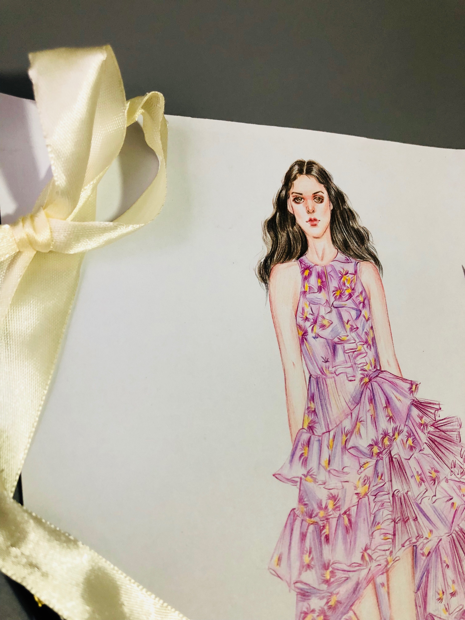 彩铅-服装画/服装设计手稿 - 穿针引线服装论坛