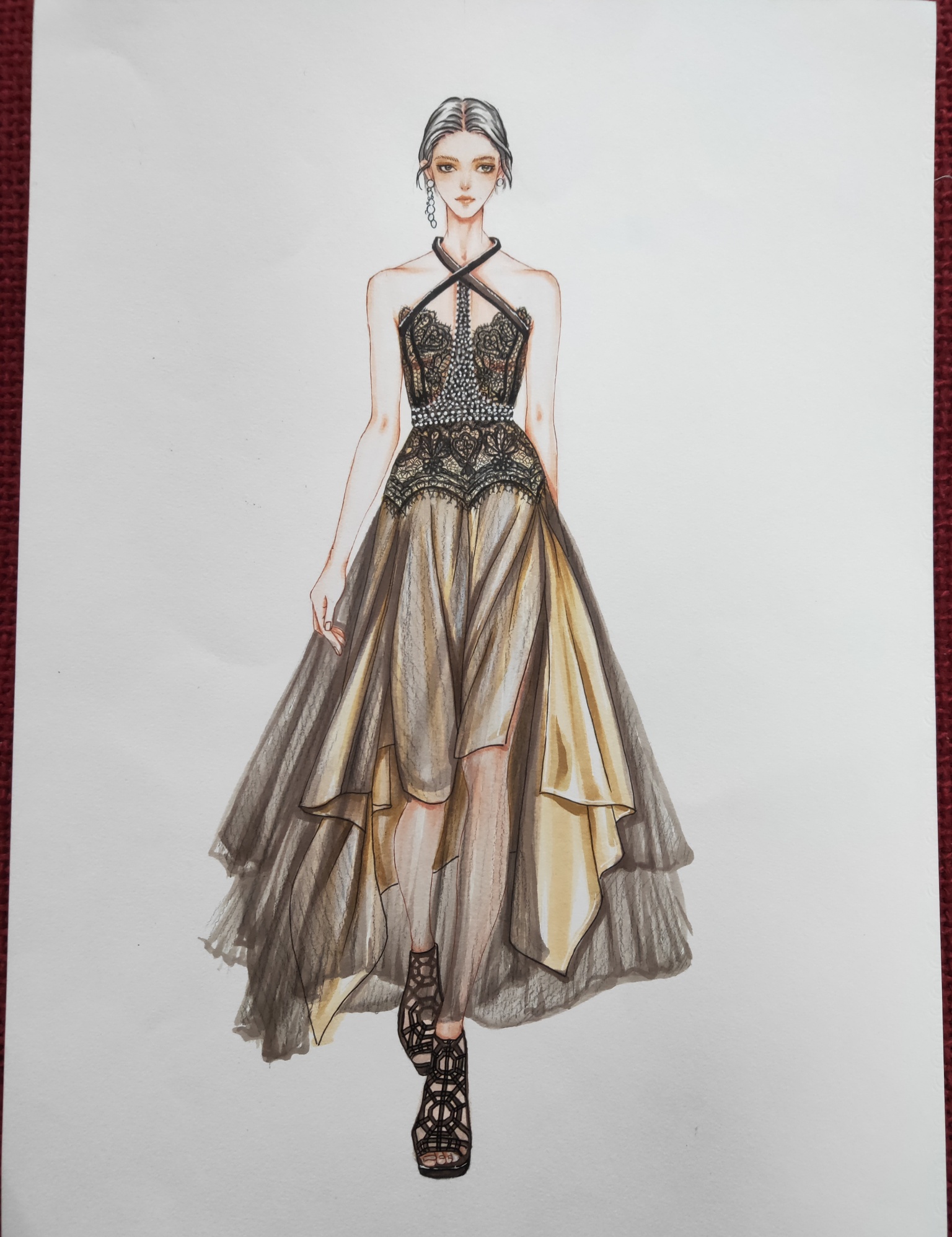 代画效果图十元一张-兼职专区 - 穿针引线服装论坛