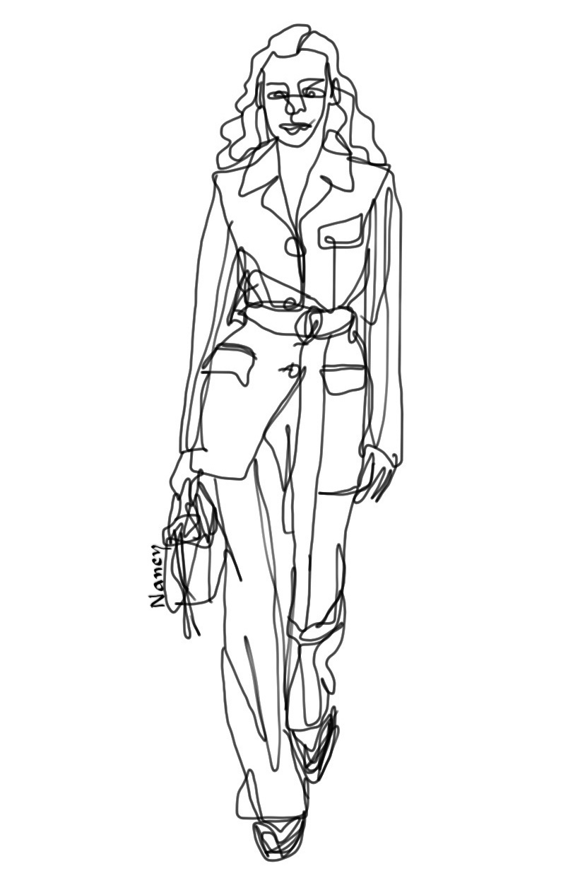 效果图服装设计手绘线稿