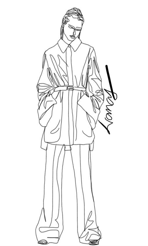 服装设计手绘线稿