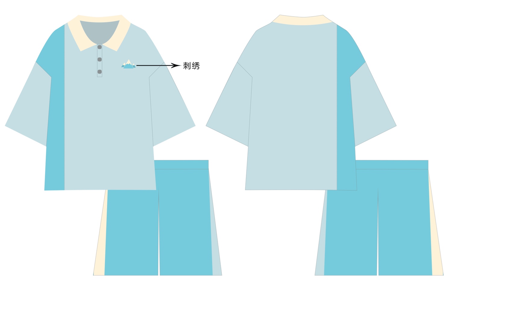 文藝復古家居服款式圖-服裝畫/服裝設計手稿 - 穿針引線服裝論壇