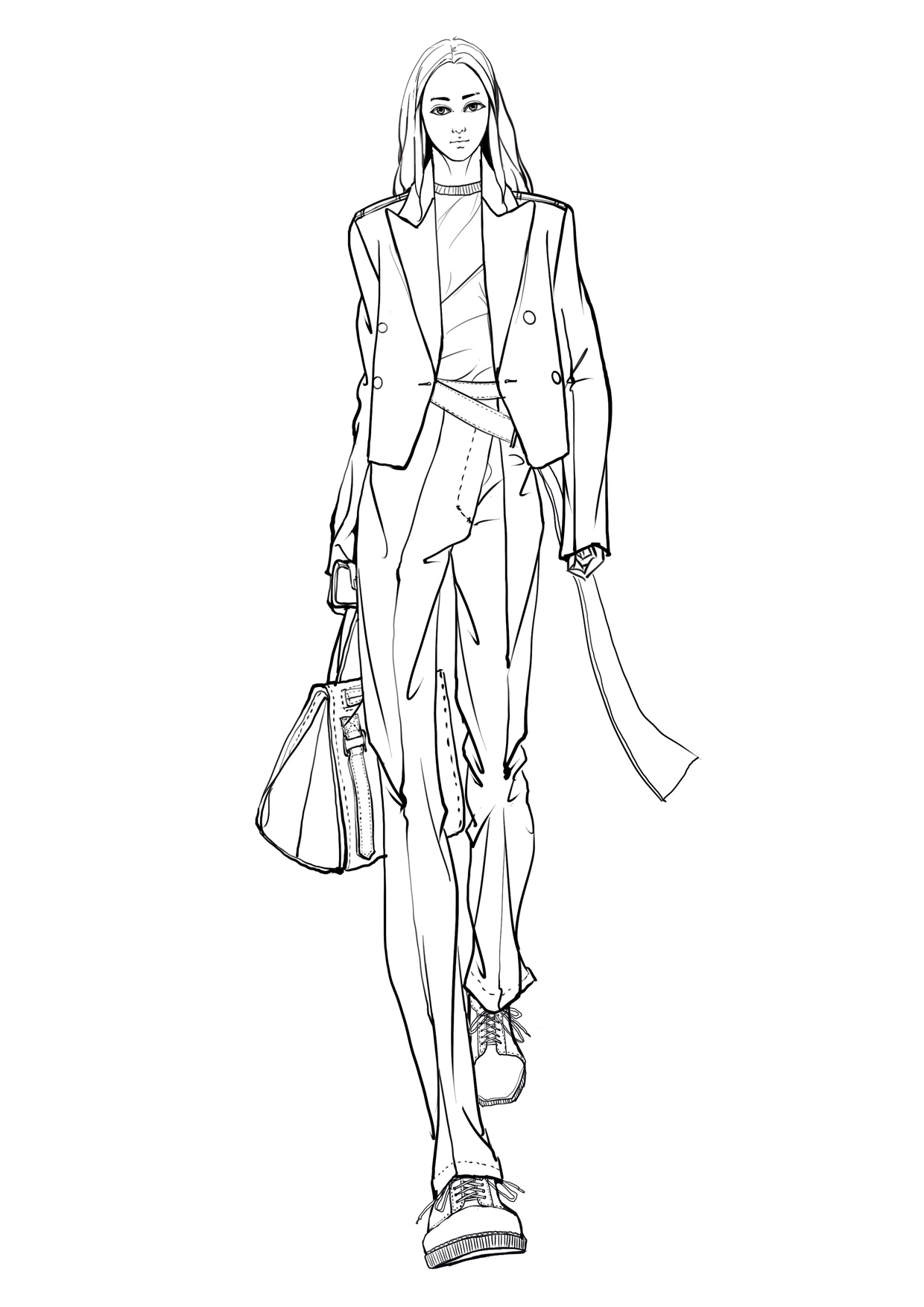 每天一更新-服装画/服装设计手稿 - 穿针引线服装论坛