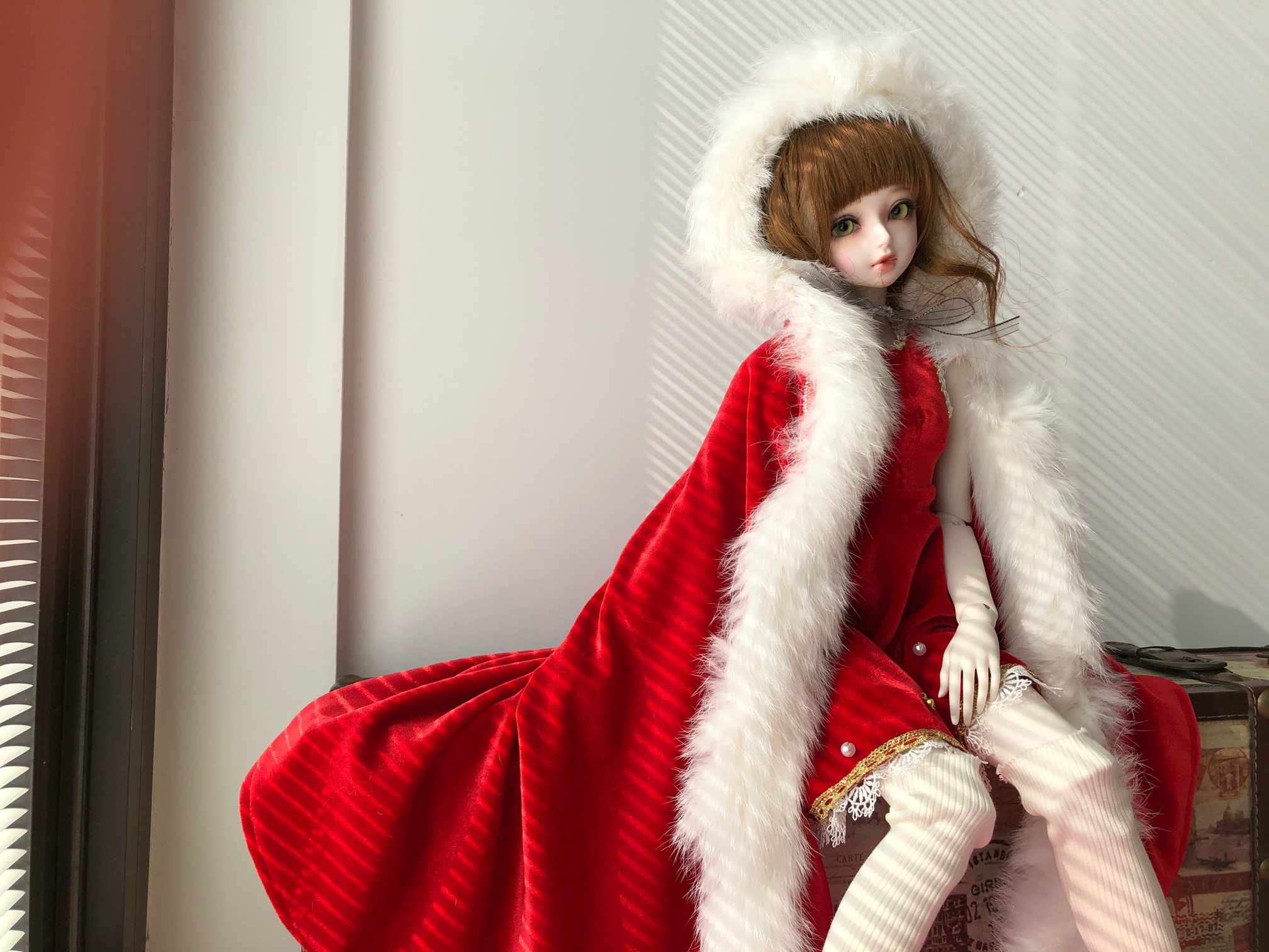 设计稿自制bjd娃衣过程圣诞狂欢