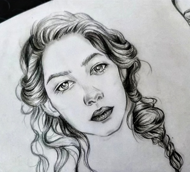 手绘头像【部分临摹】-服装画/服装设计手稿 - 穿针引线服装论坛