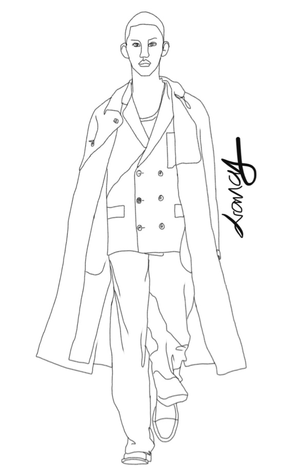 效果图服装设计手绘线稿