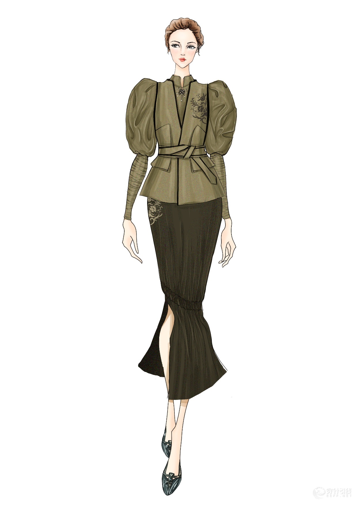 请指教-服装画/服装设计手稿 - 穿针引线服装论坛