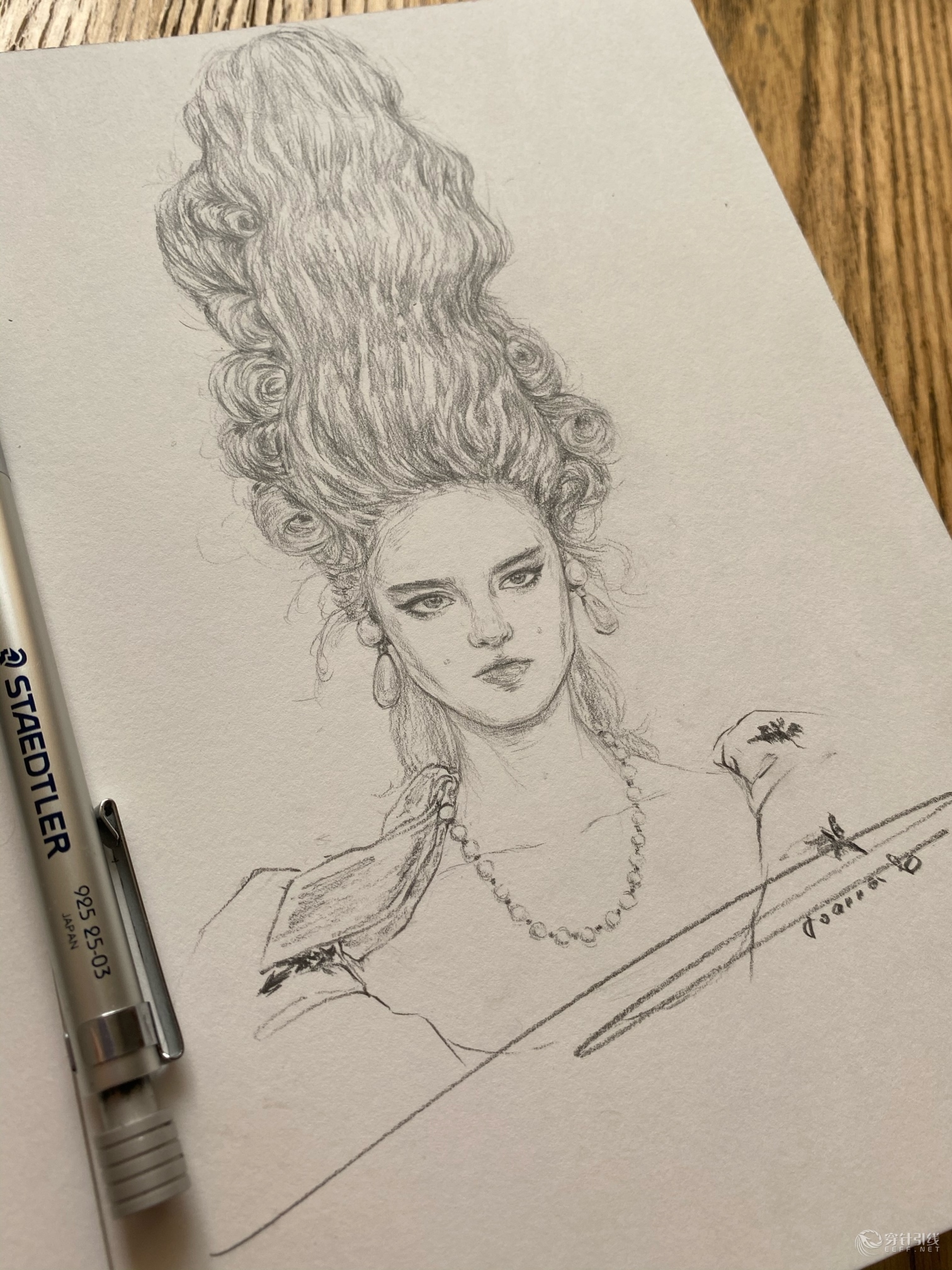 铅笔画速写|moschino-服装画/服装设计手稿 - 穿针引线服装论坛