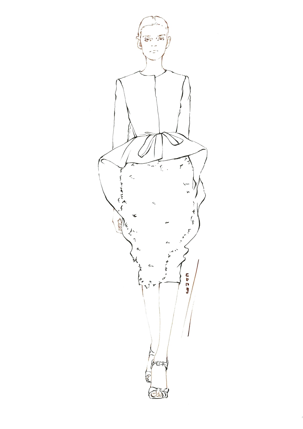 【锦熙服装画】一组休闲男装线稿-服装画/服装设计手稿 - 穿针引线