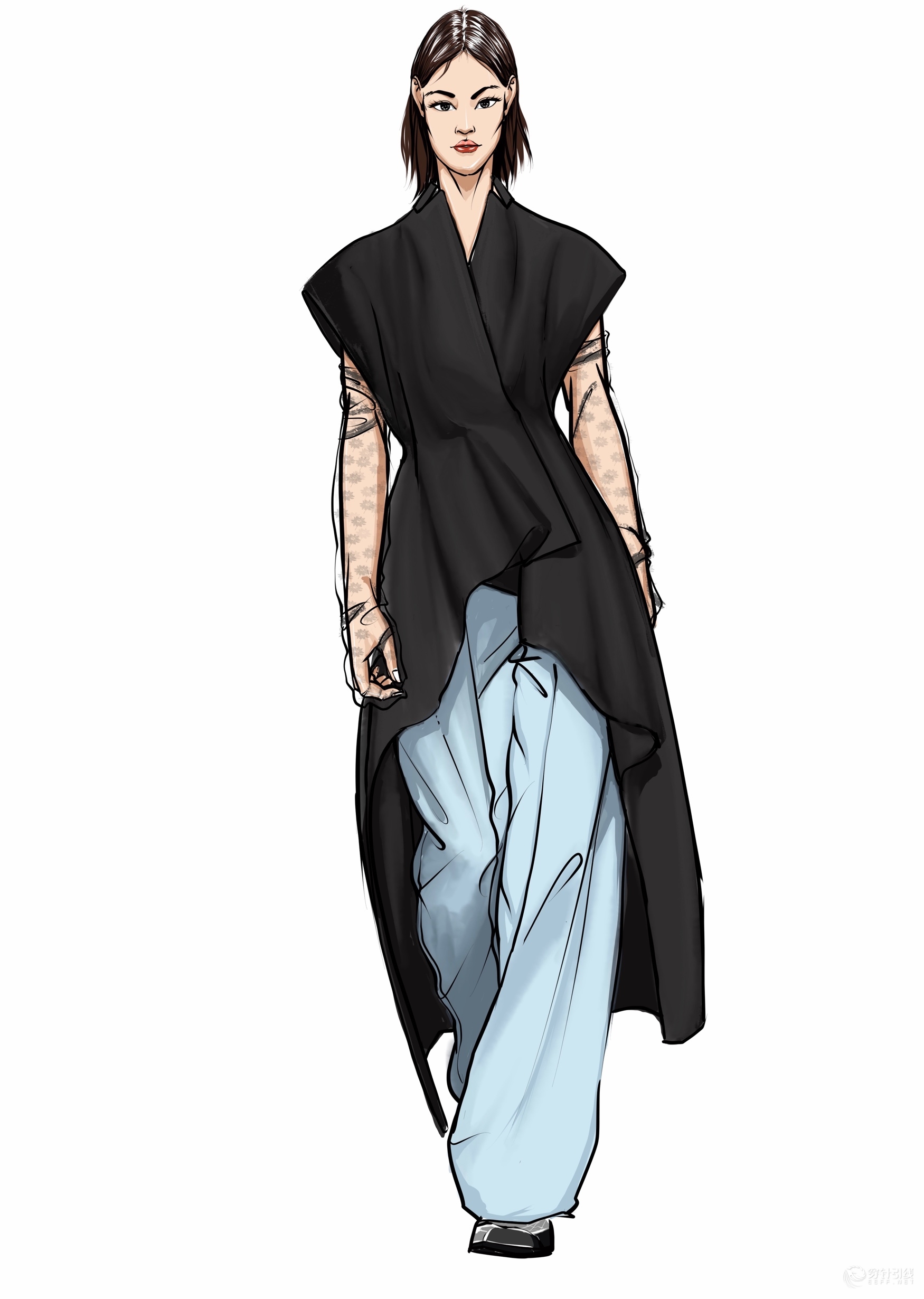 效果图时装画效果图