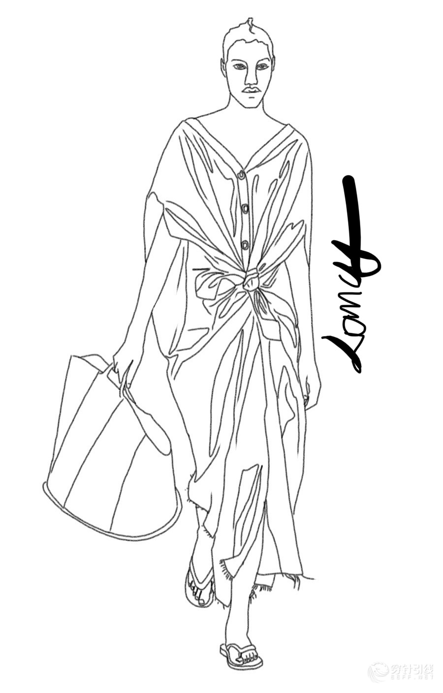 服装设计手绘线稿