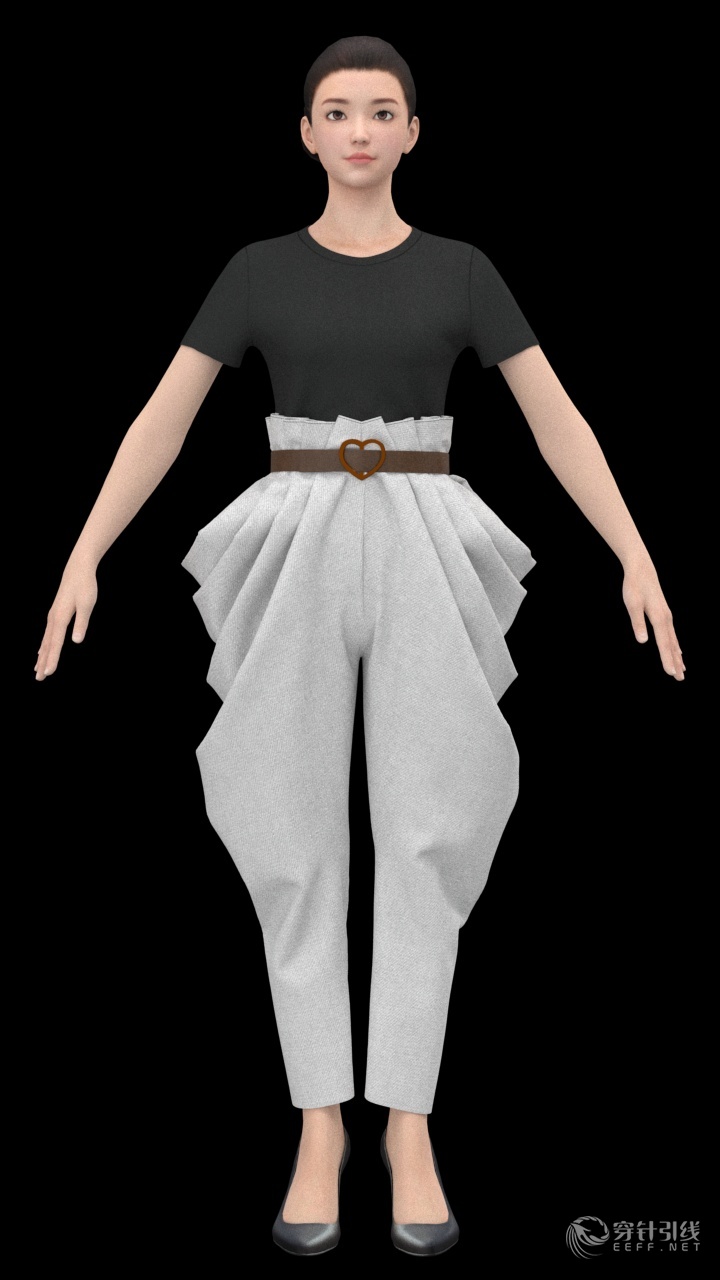 style3d服装建模软件成衣效果-服装画/服装设计手稿 - 穿针引线服装