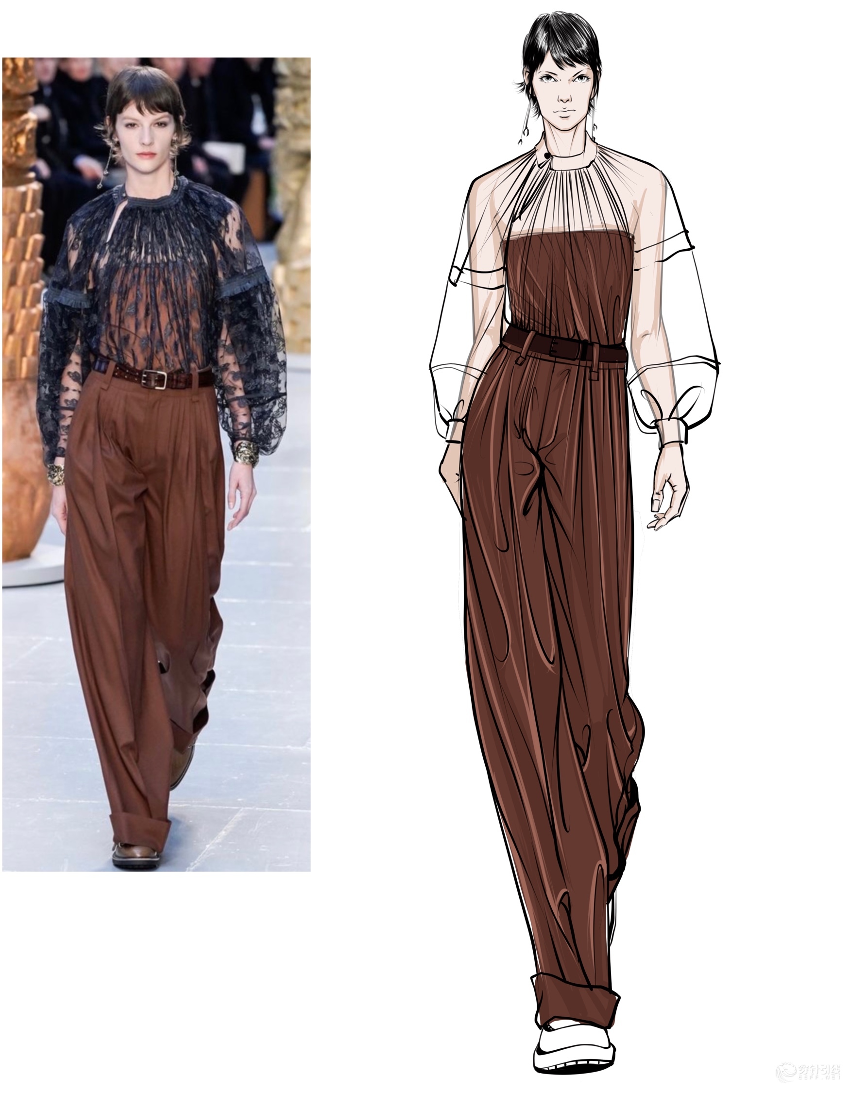 时装画绘画步骤-服装画/服装设计手稿 - 穿针引线服装论坛